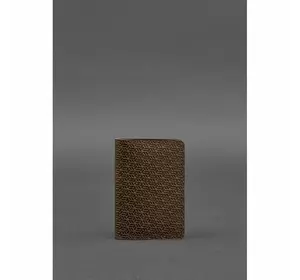 Мужской кожаный кард-кейс 6.0 Карбон темно-коричневый