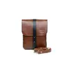 Мужская кожаная сумка Mini Bag коричнево-черная