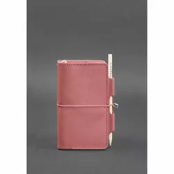 Кожаный блокнот (Софт-бук) 3.0 розовый