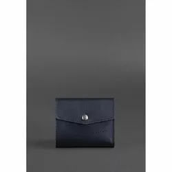 Кожаный кошелек 2.1 темно-синий Краст