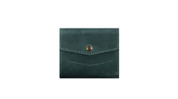 Кожаный кошелек 2.1 зеленый винтаж