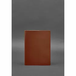 Кожаная обложка для блокнота 6.0 (софт-бук) светло-коричневая