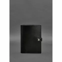 Кожаная папка (софт-бук) для блокнота и планшета 10.0 Угольно-черная