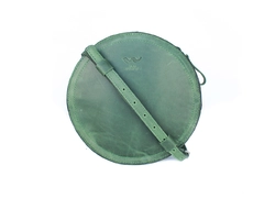 Женская кожаная сумка Amy S зеленая винтажная