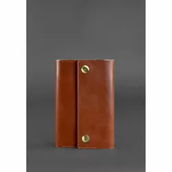 Кожаный блокнот (Софт-бук) 5.0 светло-коричневый