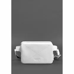 Кожаная женская поясная сумка Dropbag Mini белая