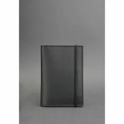 Кожаная обложка для паспорта 2.0 черная