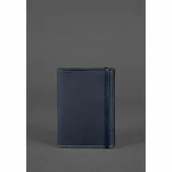 Кожаная обложка для паспорта 2.0 синяя
