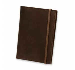 Кожаная обложка для паспорта 1.0 темно-коричневая