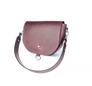 Женская кожаная сумка Ruby L бордовая винтажная
