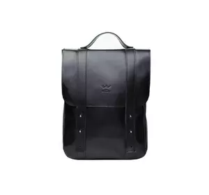 Кожаный рюкзак 15" черный