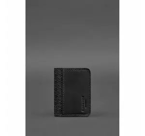 Мужская кожаная обложка для ID-паспорта и водительских прав 4.0 Карбон черная