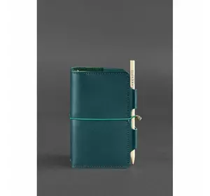 Кожаный блокнот (Софт-бук) 3.0 зеленый