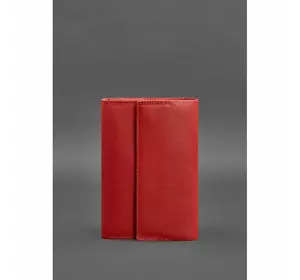 Кожаный красный блокнот (Софт-бук) 5.1 для женщин