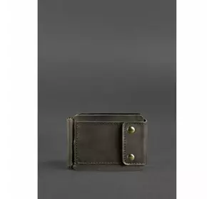 Мужское кожаное портмоне темно-коричневое 10.0 зажим для денег Crazy Horse