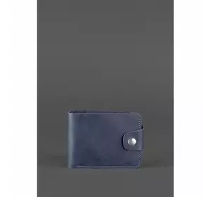 Кожаное портмоне 4.3 синее