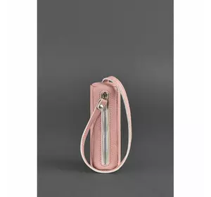 Женская кожаная ключница 3.0 Тубус розовая