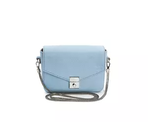 Жіноча шкіряна сумочка Yoko блакитна флотар