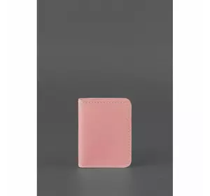 Женская кожаная обложка для ID-паспорта и водительских прав 4.0 Розовая