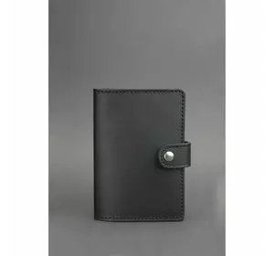 Кожаная обложка для паспорта 3.0 черная