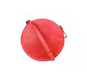 Женская кожаная сумка Amy S красная винтажная
