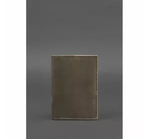 Кожаная обложка для паспорта 1.2 темно-коричневая