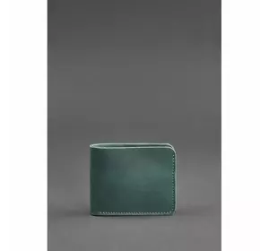 Мужское кожаное портмоне 4.1 (4 кармана) зеленое