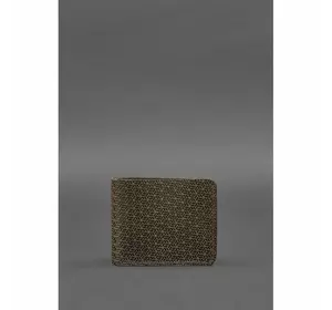 Мужское кожаное портмоне 4.1 (4 кармана) темно-коричневое Карбон