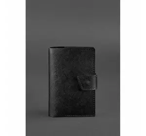 Кожаная обложка для паспорта 4.0 черная Blackwood