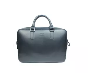 Шкіряна ділова сумка Briefcase 2.0 синiй сап'ян