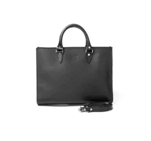 Женская кожаная сумка Fancy A4 черная